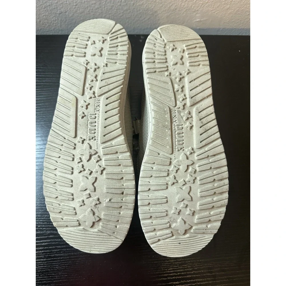 Hey Dude Wally Sox CAMEL  Boat Beach Casual Shoes Men's Size 8 Womens 9.5